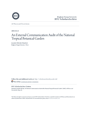 External Communication Audit Report Template