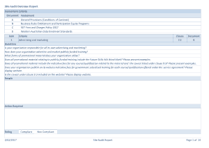 Contract Compliance Audit Report Template