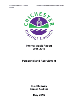 HR Personnel and Recruitment Audit Report Template