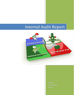 Internal Audit Report Sample Template