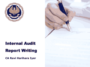 Free Download PDF Books, Internal Audit Report Writing Template