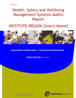 Health Safety Management System Audit Report Template