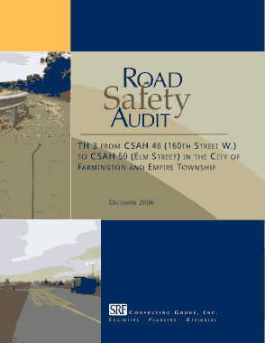 Road Safety Audit Report Template