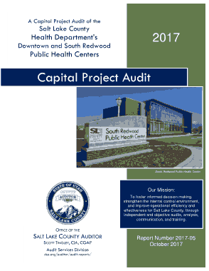 Capital Project Audit Report Template
