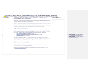 Government Building Construction Audit Report Template
