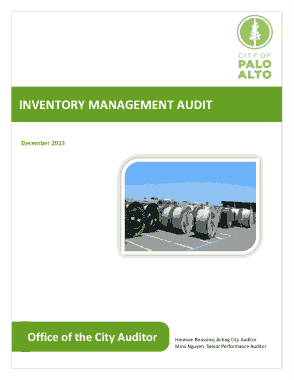Inventory Management Audit With Response Template