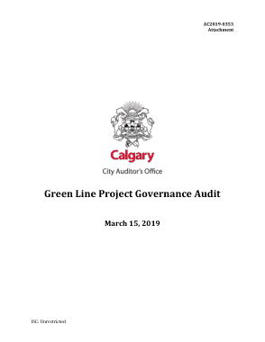 Projects Governance Audit Report Template