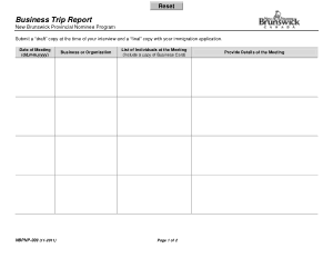 Business Trip Report Template Sample Template