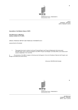 Annual Financial Report and Statement Template