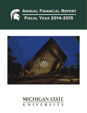Annual Financial Report Fiscal Year 2014-15 Template
