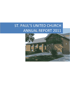 Church Annual Financial Report Template
