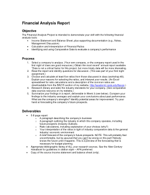 Free Download PDF Books, Financial Analysis Report Template