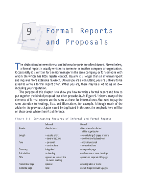 Formal Business Reports and Proposals Template