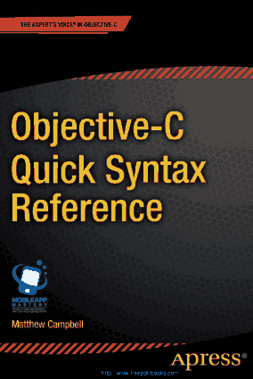 Objective C Quick Syntax Reference