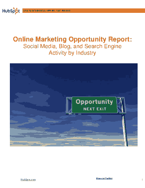 Online Marketing Report Template