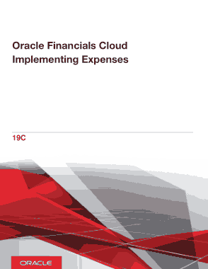 Oracle Financials Cloud Implementing Expenses Report Template