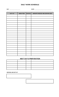 Free Download PDF Books, Daily Work Schedule Template