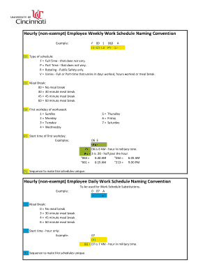 Free Download PDF Books, Employee Hourly Work Schedule Sample Template