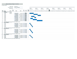 Free Download PDF Books, Business Project GANTT Chart Schedule Template