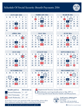 Monthly Calendar Social Payment Schedule Template