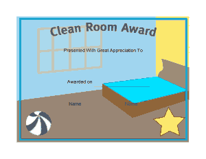 Clean Room Award Certificate Template