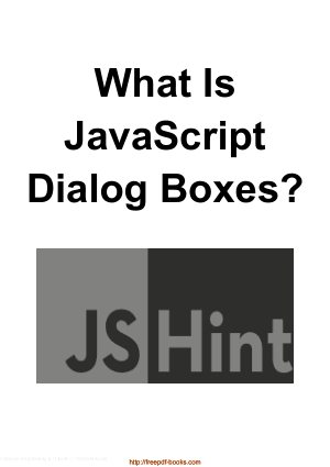 What Is JavaScript Dialog Boxes
