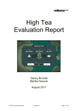 Evaluation Report Form Template