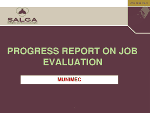 Job Evaluation Progress Report Template