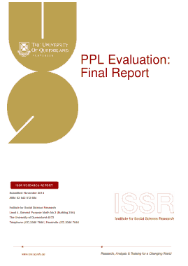 PPL Evaluation Final Report Template