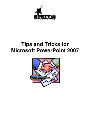 Free Download PDF Books, Tips And Tricks For Microsoft Powerpoint 2007