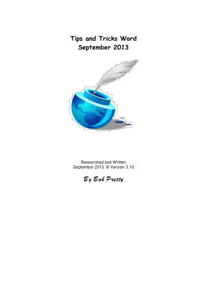 Free Download PDF Books, Tips And Tricks Word September 2013