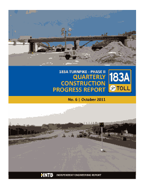 Quarterly Construction Progress Report Template
