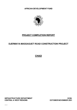 Road Construction Project Report Template