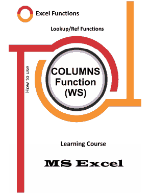 Free Download PDF Books, Excel COLUMNS Function _ How to use in Worksheet