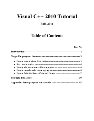 Free Download PDF Books, Visual C++ 2010 Tutorial