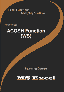 ACOSH Function _ How to use in Worksheet