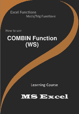 COMBIN Function _ How to use in Worksheet