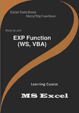 EXP Function _ How to use in Worksheet and VBA