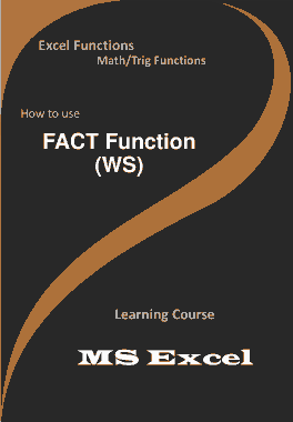 FACT Function _ How to use in Worksheet