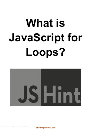 What Is JavaScript For Loops