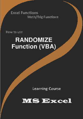 RANDOMIZE Function _ How to use in VBA