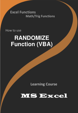 RANDOMIZE Function _ How to use in VBA