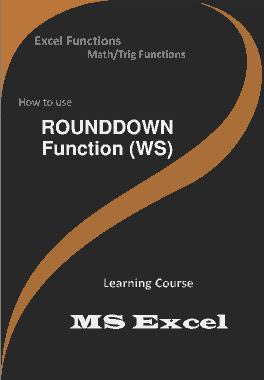 ROUNDDOWN Function _ How to use in Worksheet