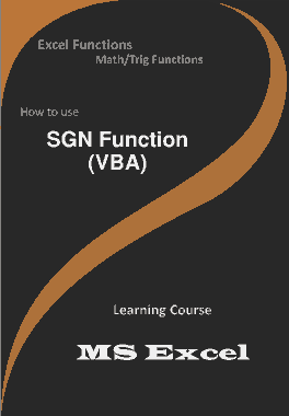SGN Function _ How to use in VBA