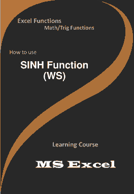 SINH Function _ How to use in Worksheet