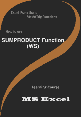 Free Download PDF Books, SUMPRODUCT Function _ How to use in Worksheet