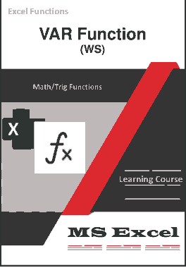 Excel VAR Function _ How to use in Worksheet
