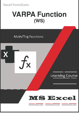 Excel VARPA Function _ How to use in Worksheet