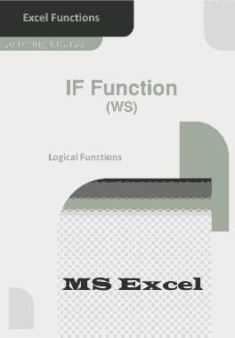 Free Download PDF Books, Excel IF Function _ How To Use In WS