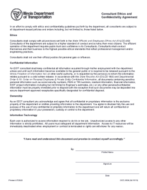 Consultant Ethics and Confidentiality Agreement Template